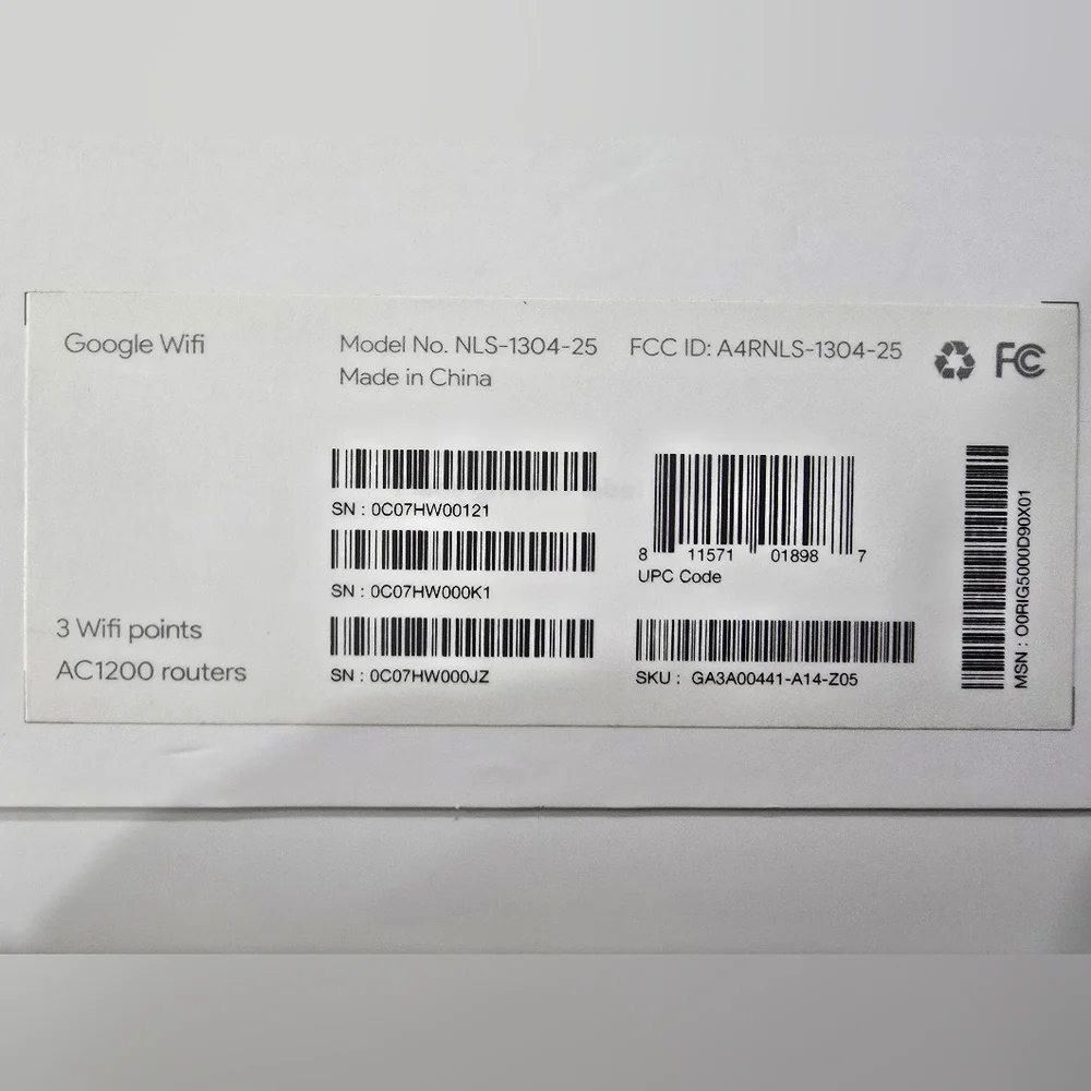 Google Wi-fi home system
